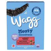 Wagg - Meaty Goodness Adult Complete Beef Dinner - 1kg dog biscuits.